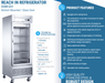 Dukers Commercial Reach In Refrigerator - CulinaryProfis