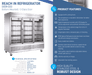 Dukers Commercial Reach In Refrigerator - CulinaryProfis