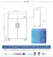 Dukers Commercial Reach In Refrigerator - CulinaryProfis