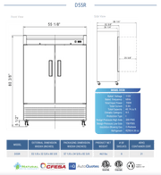 Dukers Commercial Reach In Refrigerator - CulinaryProfis
