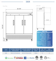 Dukers Commercial Reach In Refrigerator - CulinaryProfis