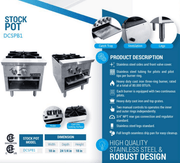 Dukers Commercial Stock Pot Range - CulinaryProfis