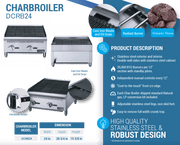 Dukers Countertop Charbroiler - CulinaryProfis