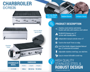 Dukers Countertop Charbroiler - CulinaryProfis
