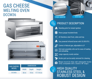 Dukers DCCM36 Gas Cheese Melter - CulinaryProfis
