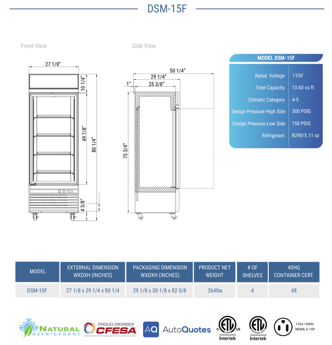 Dukers Freezer Merchandiser - CulinaryProfis