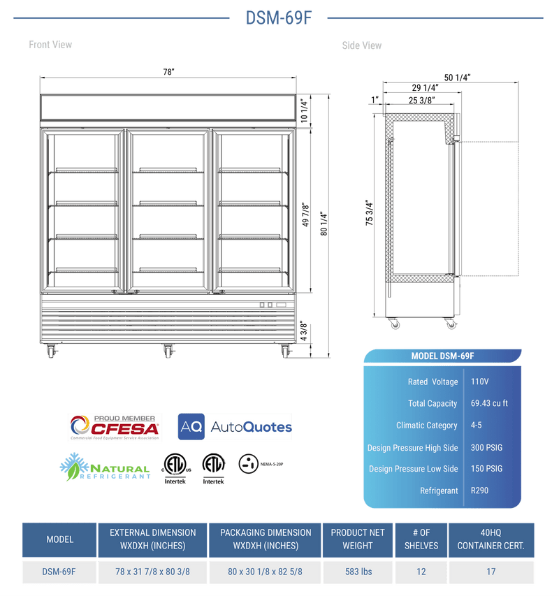 Dukers Freezer Merchandiser - CulinaryProfis