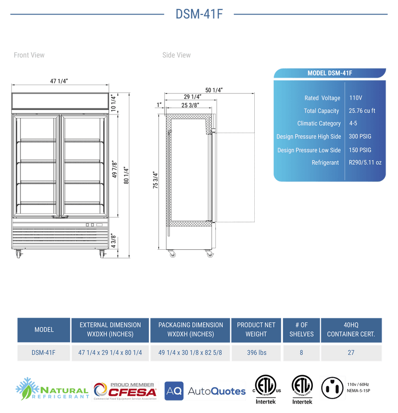 Dukers Freezer Merchandiser - CulinaryProfis