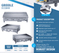 Dukers Gas Countertop Griddle - CulinaryProfis