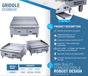 Dukers Gas Countertop Griddle - CulinaryProfis