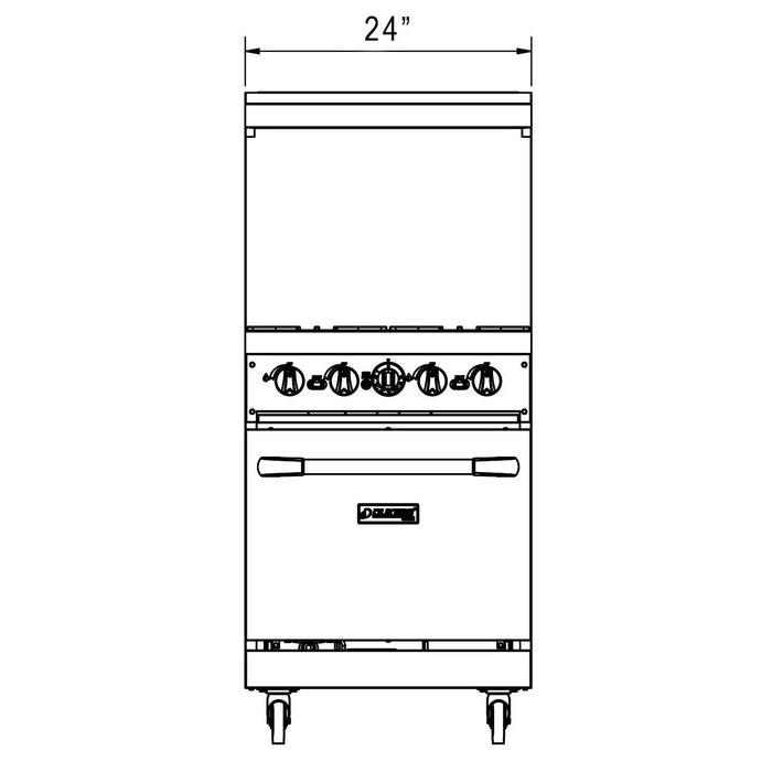 Dukers Gas Oven Range - CulinaryProfis