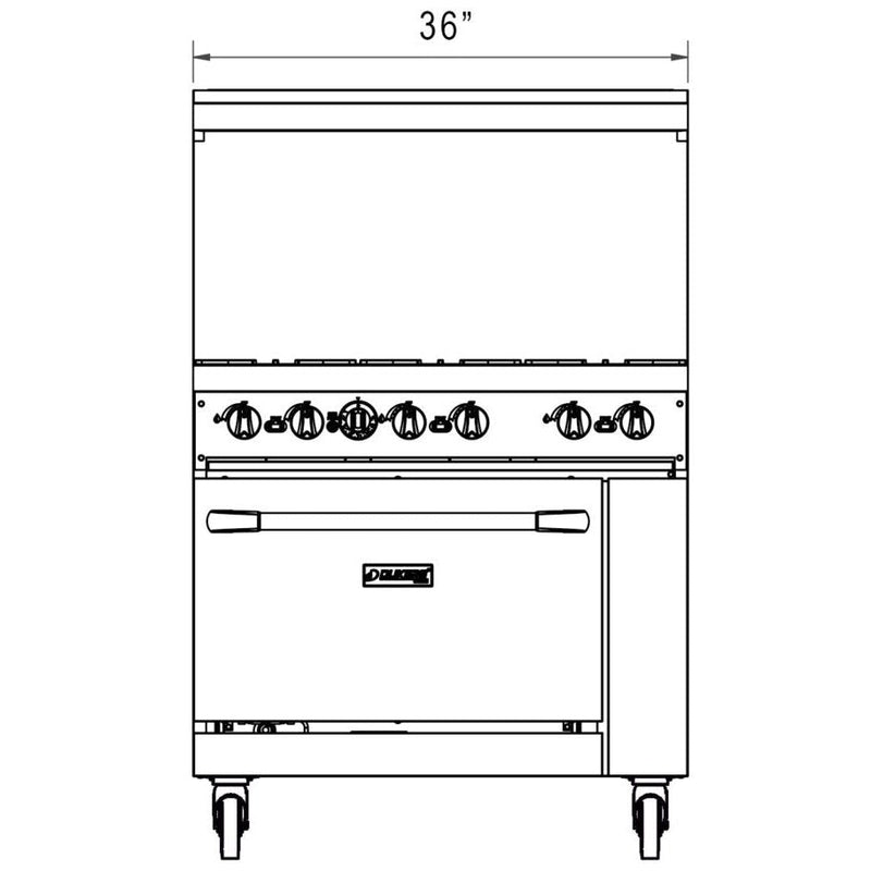 Dukers Gas Oven Range - CulinaryProfis