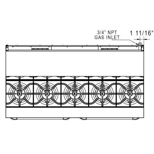 Dukers Gas Oven Range - CulinaryProfis