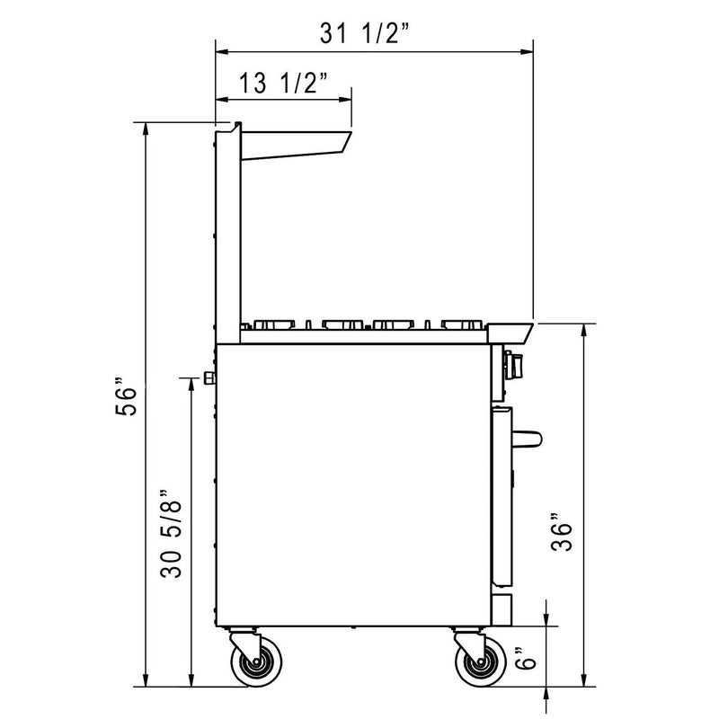 Dukers Gas Oven Range - CulinaryProfis