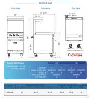 Dukers Gas Oven Range - CulinaryProfis