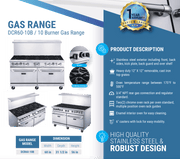Dukers Gas Oven Range - CulinaryProfis