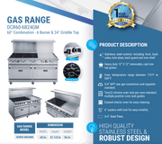 Dukers Gas Oven Range - CulinaryProfis