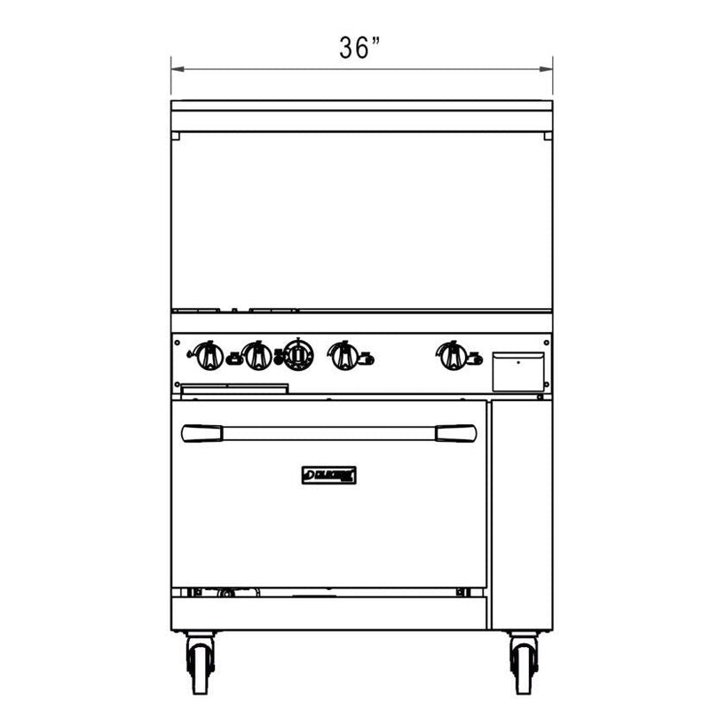 Dukers Gas Oven Range - CulinaryProfis