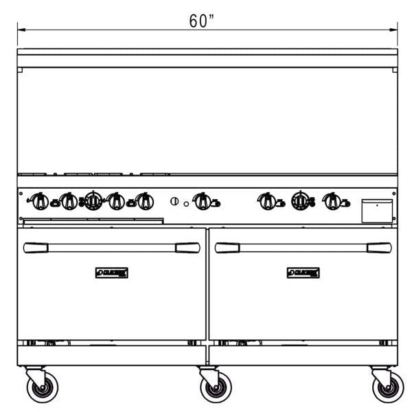 Dukers Gas Oven Range - CulinaryProfis
