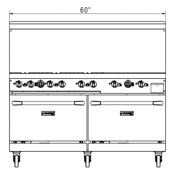 Dukers Gas Oven Range - CulinaryProfis