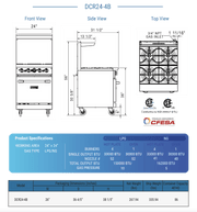 Dukers Gas Oven Range - CulinaryProfis
