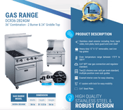 Dukers Gas Oven Range - CulinaryProfis