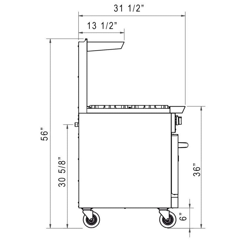 Dukers Gas Oven Range - CulinaryProfis