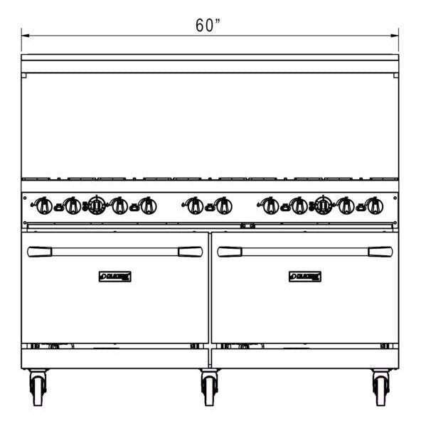Dukers Gas Oven Range - CulinaryProfis