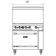 Dukers Gas Oven Range - CulinaryProfis