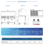 Dukers Gas Oven Range - CulinaryProfis