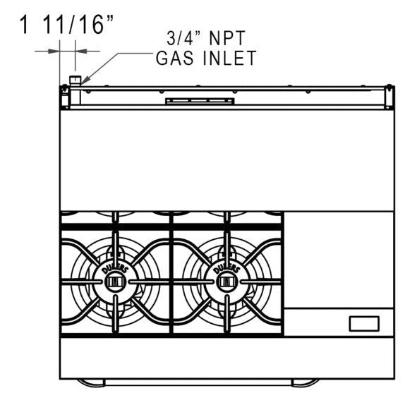 Dukers Gas Oven Range - CulinaryProfis