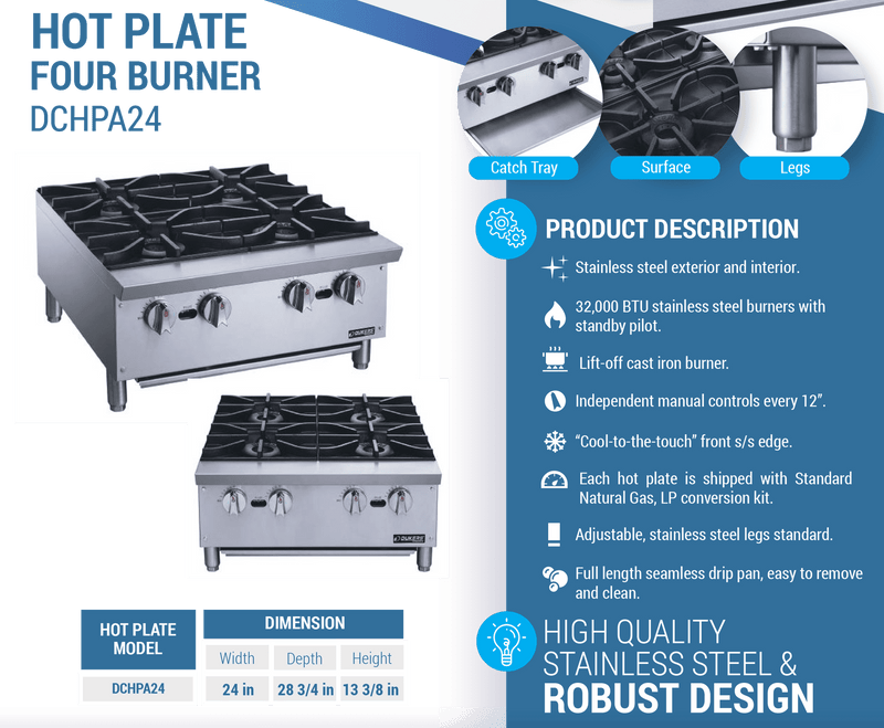 Dukers Hot Plate - CulinaryProfis