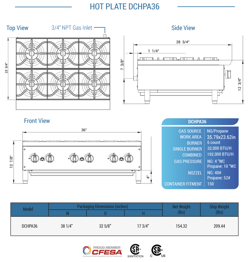 Dukers Hot Plate - CulinaryProfis