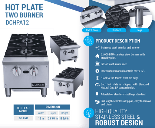 Dukers Hot Plate - CulinaryProfis