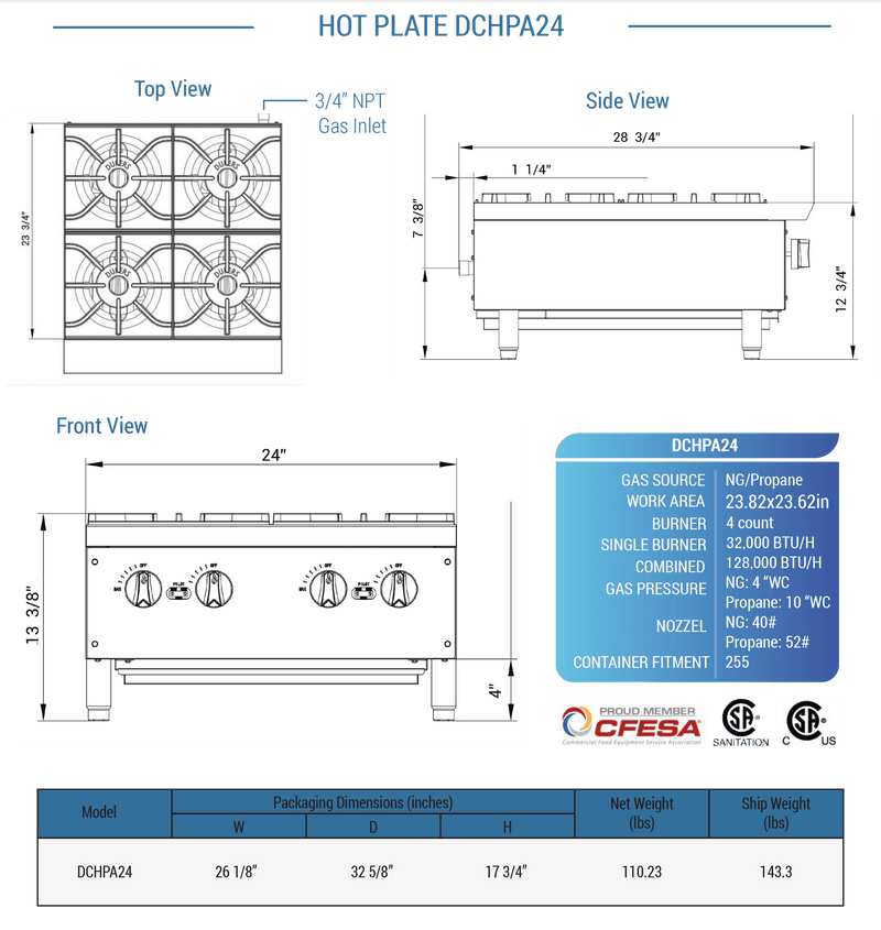 Dukers Hot Plate - CulinaryProfis