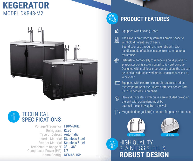 Dukers Kegerator - CulinaryProfis