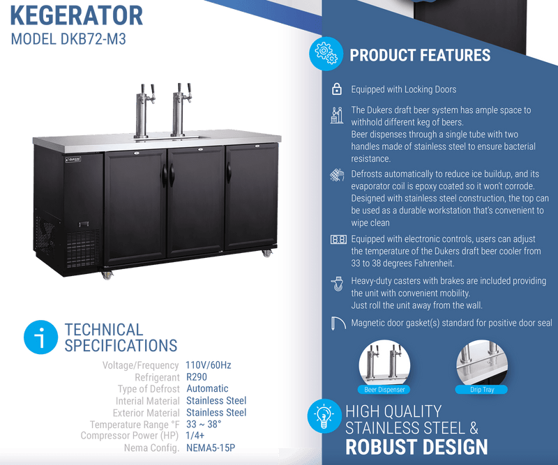 Dukers Kegerator - CulinaryProfis
