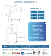 Dukers Salad Prep Station Refrigerator - CulinaryProfis