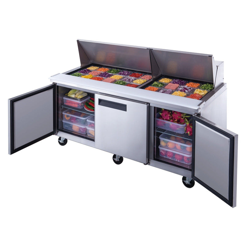 Dukers Salad Prep Station Refrigerator - CulinaryProfis