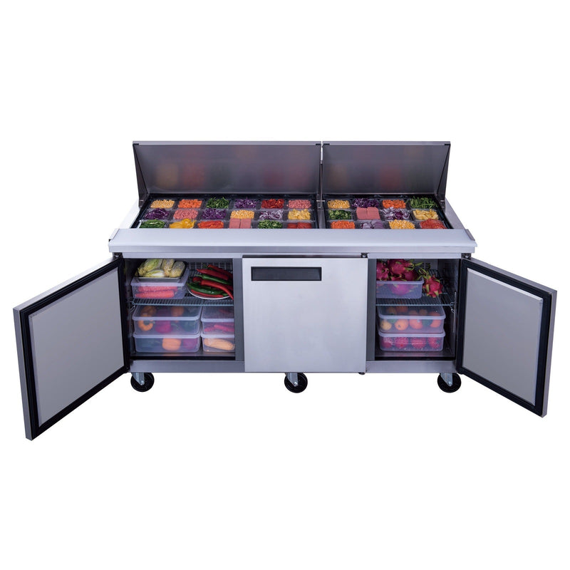 Dukers Salad Prep Station Refrigerator - CulinaryProfis