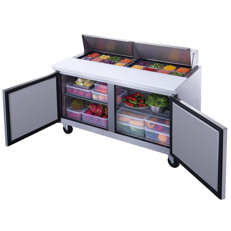 Dukers Salad Prep Station Refrigerator - CulinaryProfis