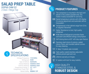 Dukers Salad Prep Station Refrigerator - CulinaryProfis