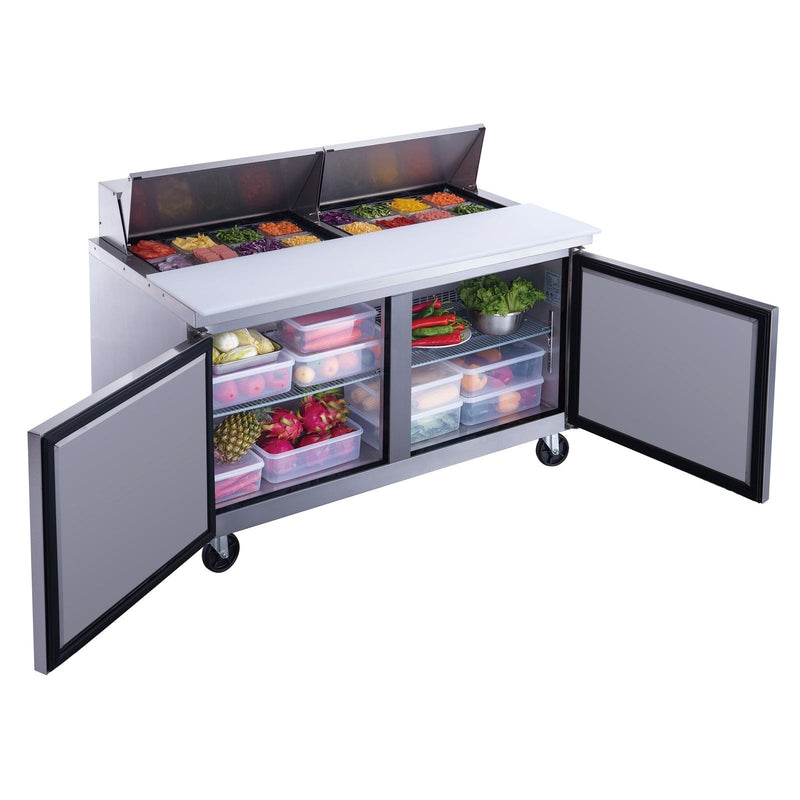 Dukers Salad Prep Station Refrigerator - CulinaryProfis