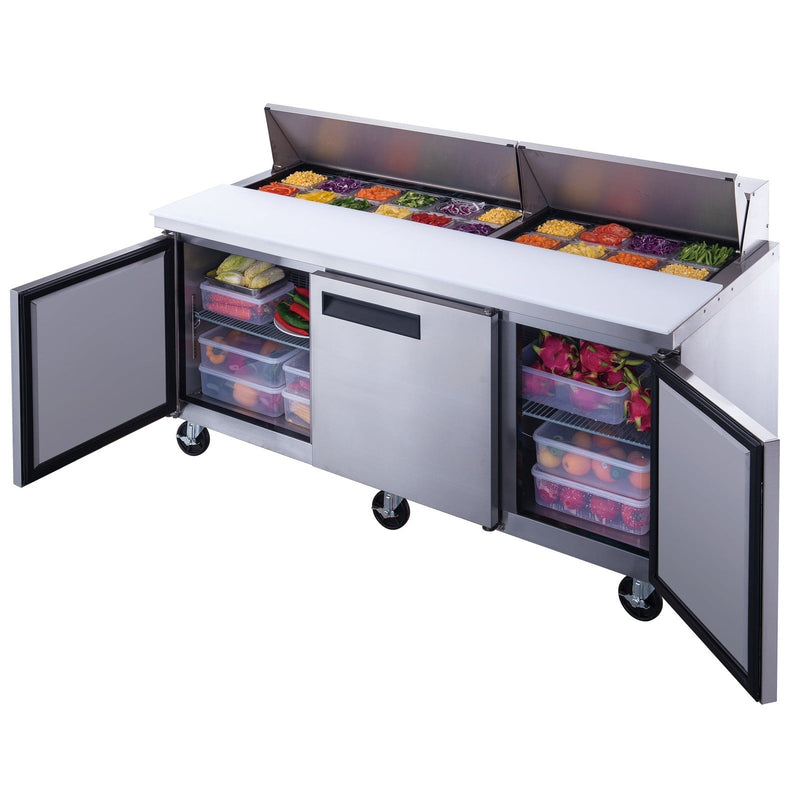 Dukers Salad Prep Station Refrigerator - CulinaryProfis