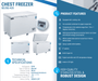 Dukers Solid Top Chest Freezer - CulinaryProfis