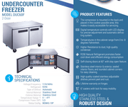 Dukers Undercounter Freezer - CulinaryProfis