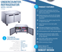 Dukers Undercounter Refrigerator - CulinaryProfis