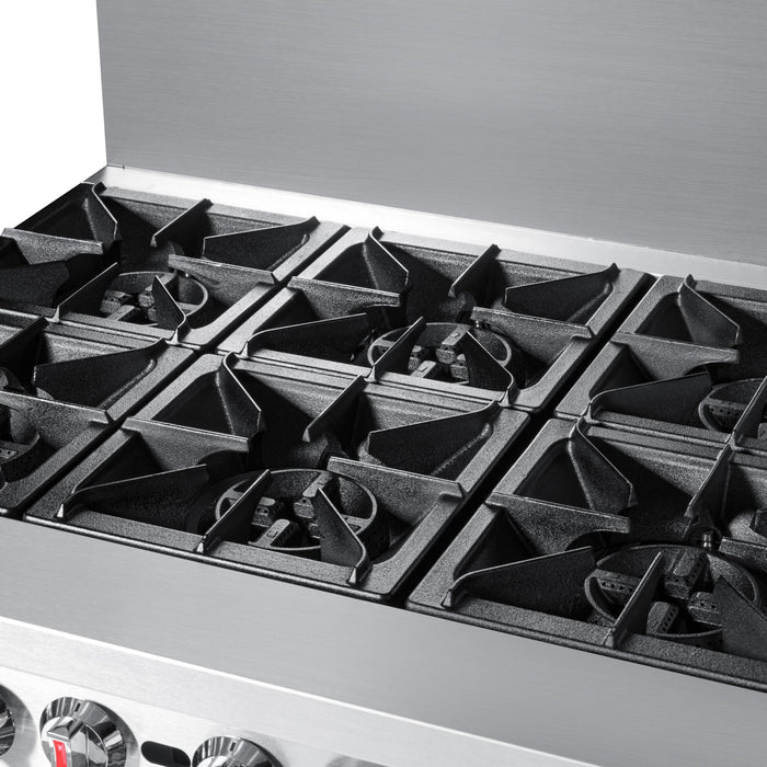 60 in. 6 Burner Commercial Natural Gas Range with 24 in. Griddle and Broiler (KM-CRGB60-NG)