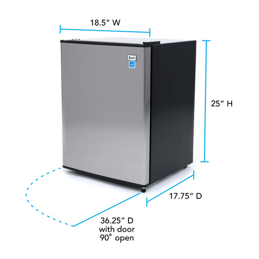 Avanti 2.4 cu. ft. Compact Refrigerator Avanti Products, LLC