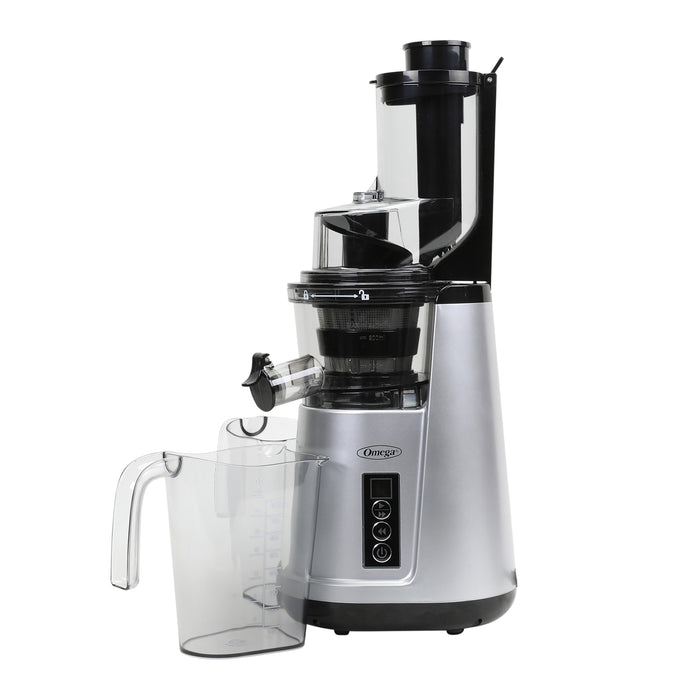 Omega JC4000 45-65 RPM Wide Mouth Vertical Cold Press Juicer - Silver